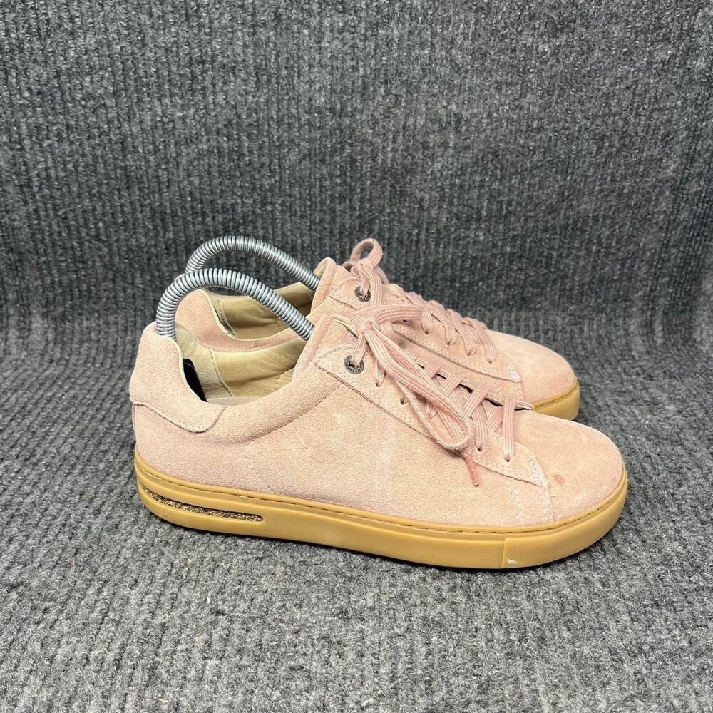 Birkenstock Pink Suede Sneakers with Gum Sole